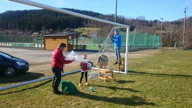 Dugnad på Søyabanen - nedrigg til vinteren
